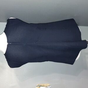 IRO black sleeveless zip up dress shirt size 38